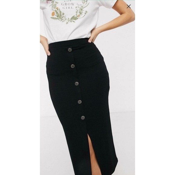 ASOS Rib Mini Skirt - Picture 2 of 4